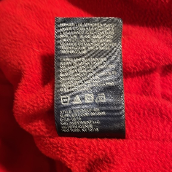 Tommy Hilfiger Winter Puffer Jacket Fleece Lined removable Hood Navy Blue 10/12 - Picture 12 of 15